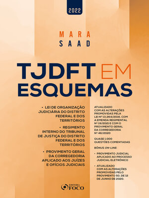 cover image of TJDFT EM ESQUEMAS--3ª ED--2022